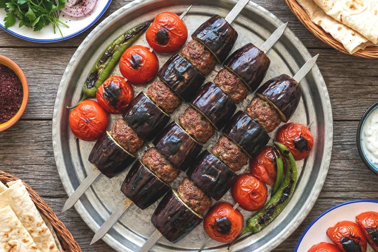 Evde Urfa Usulü Patlıcan Kebabı! Lezzetin Sırrı Kuyruk Yağında ve Közde